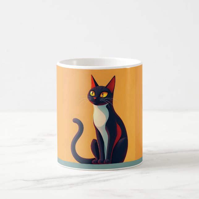 Curious Cat Coffee Mug (Center)