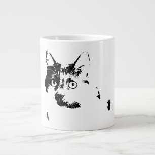 Curious Cat Ink Portrait Mug