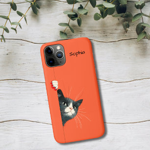 Curious Cat Peeking iPhone 11 Pro Case