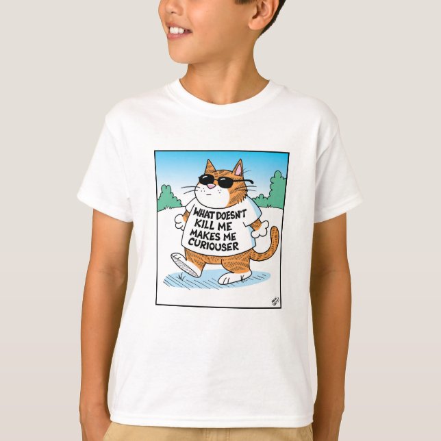 Curious Cat T-Shirt (Front)