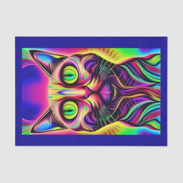 curious cat tissue paper (Front)