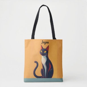 Curious Cat Tote Bag