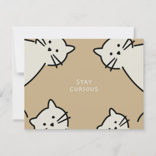 Curious Cats Postcard