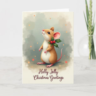Curious Christmas Creature Card
