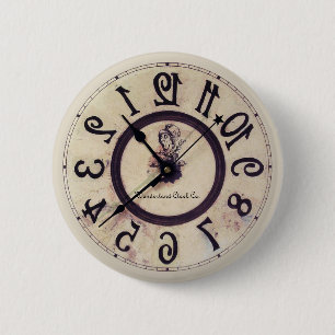 Curious Clock 1 6 Cm Round Badge