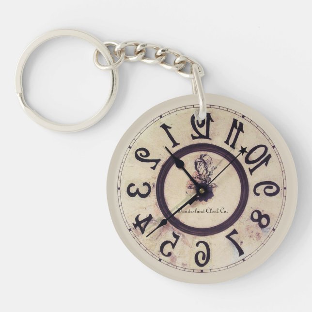 Curious Clock 1 Key Ring (Front)