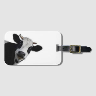 Curious Cow Luggage Tag