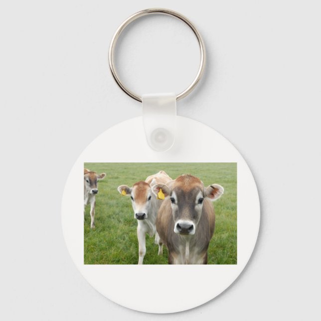 Curious cows key ring (Front)