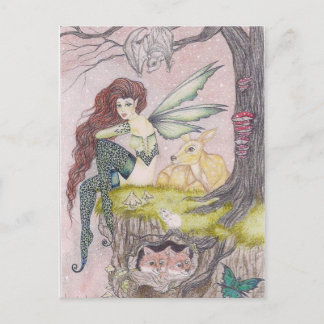 curious creatures postcard