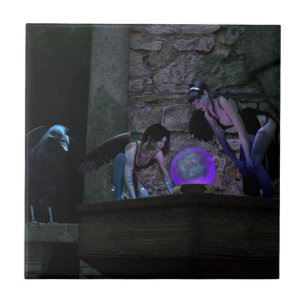 Curious Crow Faeries Tile
