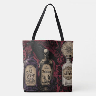 Curious Elixirs & Raven Over-The-Shoulder Bag Lg.