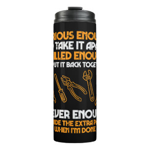 Curious Enough To Take It Apart Car Auto Garage Me Thermal Tumbler
