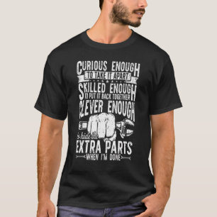 Curious Enough To Take It Apart Retro Cars Auto Me T-Shirt