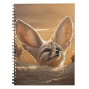 Curious Fennec Fox Desert Art Notebook