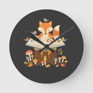 Curious Forest Reader Round Clock