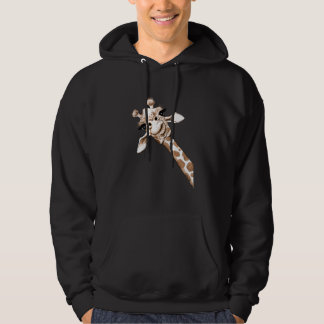 Curious Giraffe Funny Zoo Animal Costume Gift Hoodie