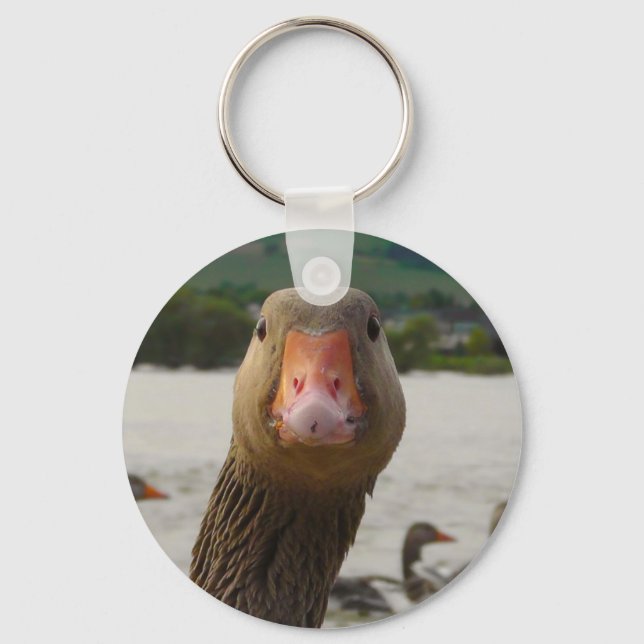 Curious Goose Keychain (Front)