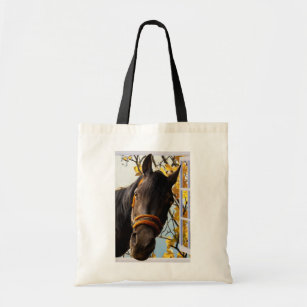 Curious Horse Looking Through The Kitchen Window Tote Bag