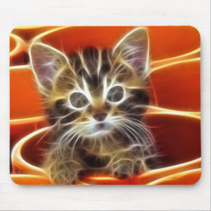 Curious Kitten Mouse Mat