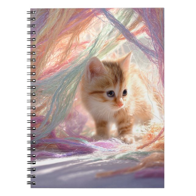 Curious Kitten Pastel Notebook (Front)
