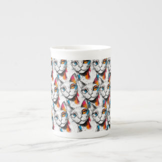 Curious Kitty  Bone China Mug