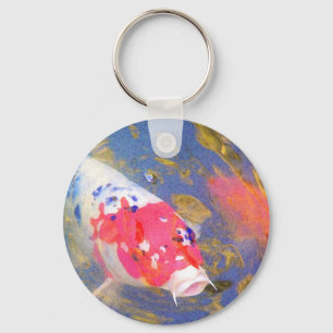Curious Koi Key Ring