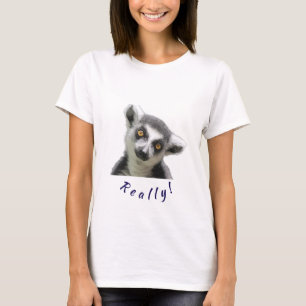 "Curious Lemur Stare" T-Shirt