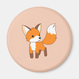 Curious Little Fox Magnet