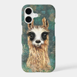 Curious Llama Funny iPhone Case