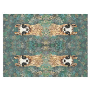 Curious Llama Funny Tablecloth