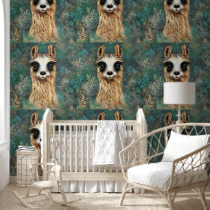 Curious Llama Funny Wallpaper