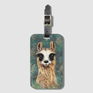 Curious Llama Luggage Tag - Fun