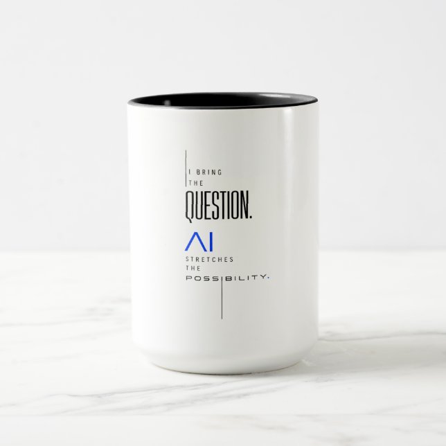 Curious Minds Meet Generative AI Mug (Center)