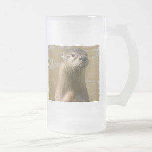 Curious Otter Frosted Beer Mug