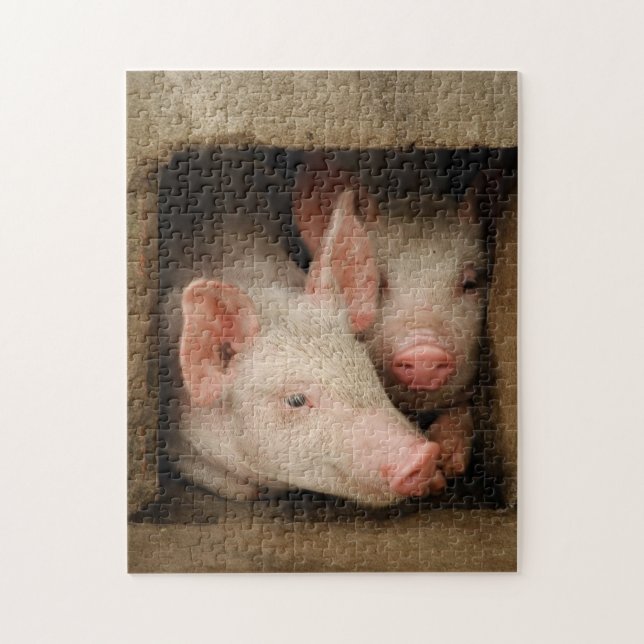 Curious Piglets Jigsaw Puzzle (Vertical)