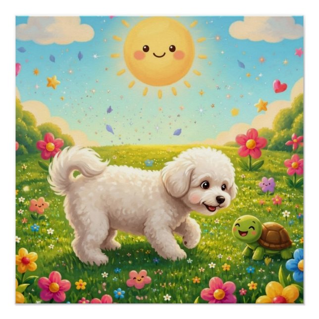 Curious Pup Poster (Front)