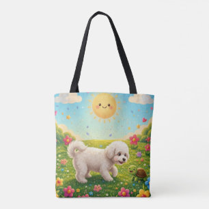 Curious Pup Tote Bag