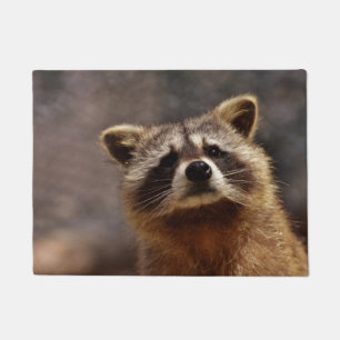 Curious Raccoon Doormat