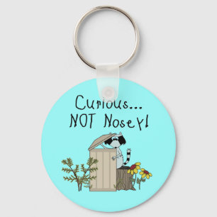 Curious Racoon Key Ring