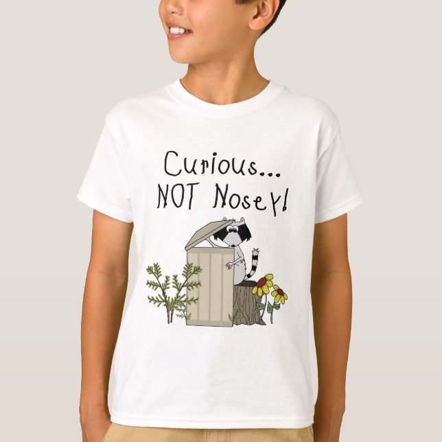 Curious Racoon T-Shirt (Front)