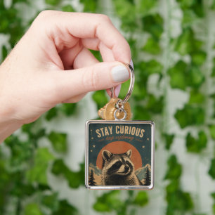 Curious Racoon Vintage Key Ring