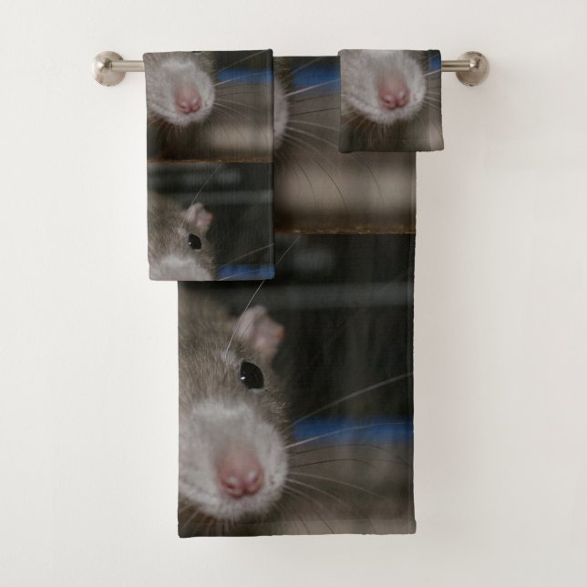 Curious Rat Bath Towel Set (Insitu)
