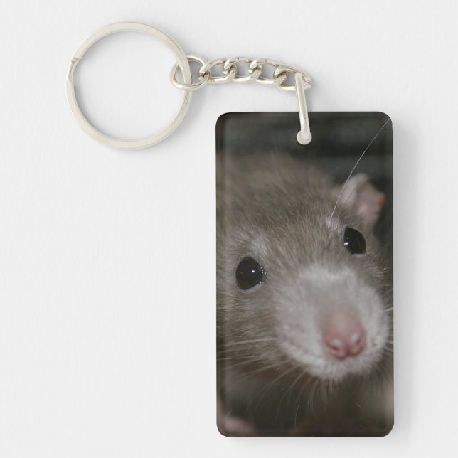 Curious Rat Key Ring (Front)
