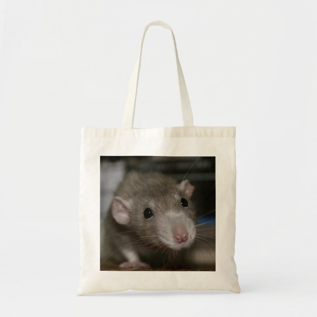 Curious Rat Tote Bag (Front)