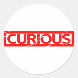 Curious Stamp Classic Round Sticker