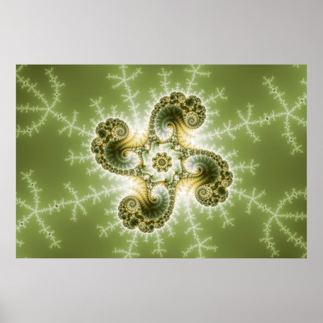 Curious Tentacles - Fractal Art Poster (Front)