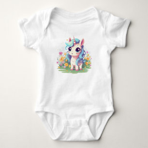Curious Unicorn Baby Bodysuit