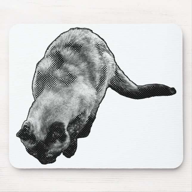 Curious View, Happy Desk Mouse Mat (Front)