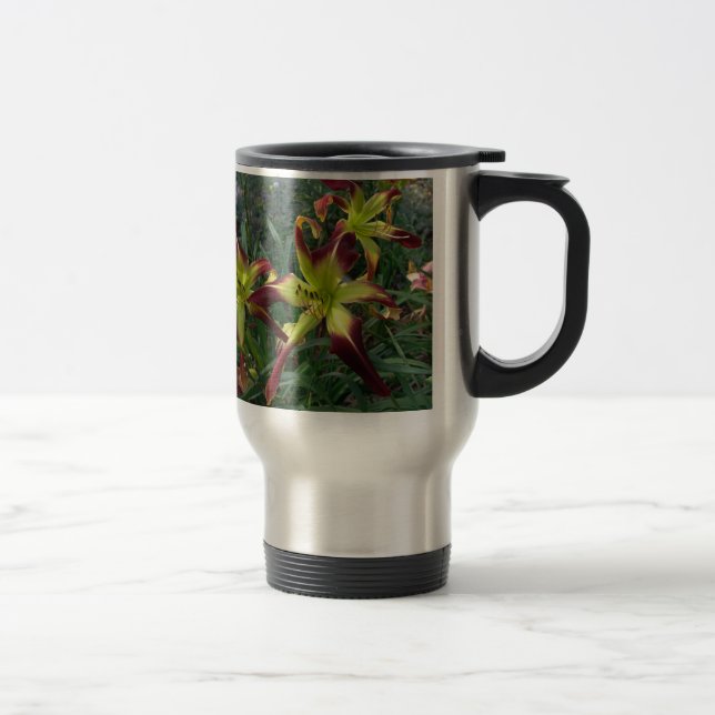 Curious Whiskers and Scarlet Pimpernel on a mug (Right)