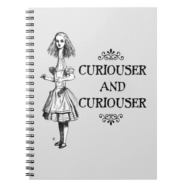 Curiouser and Curiouser Notebook (Front)
